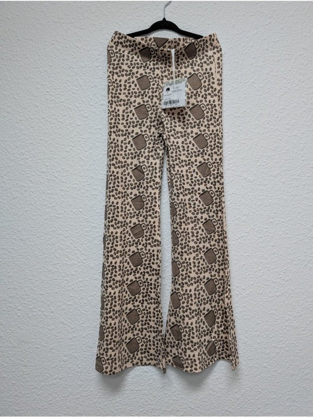 Kate Quinn Bamboo Coffee Beans Cups Flares 8Y Flare Pants PNW